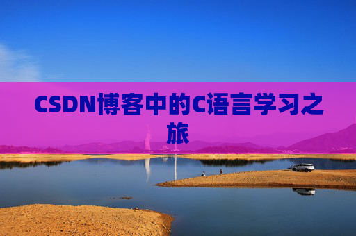 CSDN博客中的C语言学习之旅